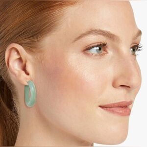 🆕Jade colour style hoops